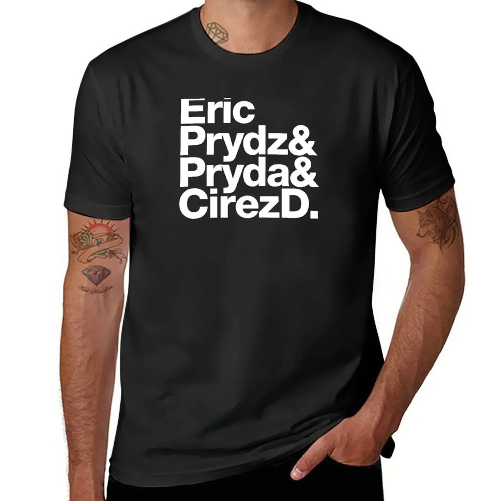 T-shirt short Men's t shirts Eric Prydz AKA Pryda AKA Cirez D T-Shirt cute clothes men clothing graphic oversized harajuku funny