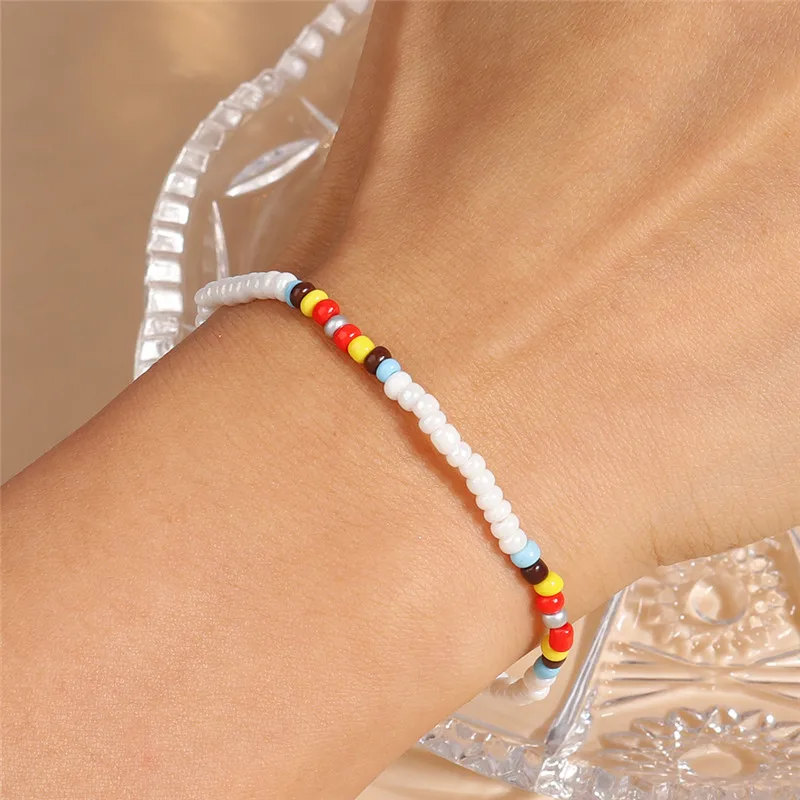 1PC Handgemachte Böhmische Freundschaft Armband Ethnische Bunte Seed Bead Blumen Charm Armband Für Frauen Kinder Strand Party Geschenke – Detail 14