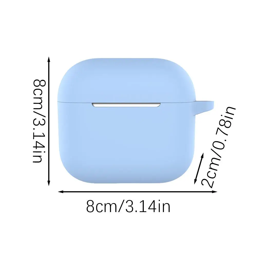 2024 For AirPods 4 Protective Case Silicone New Solid Color Apple Bluetooth Headset Soft Case Protective Cover Airpod 4 Case
