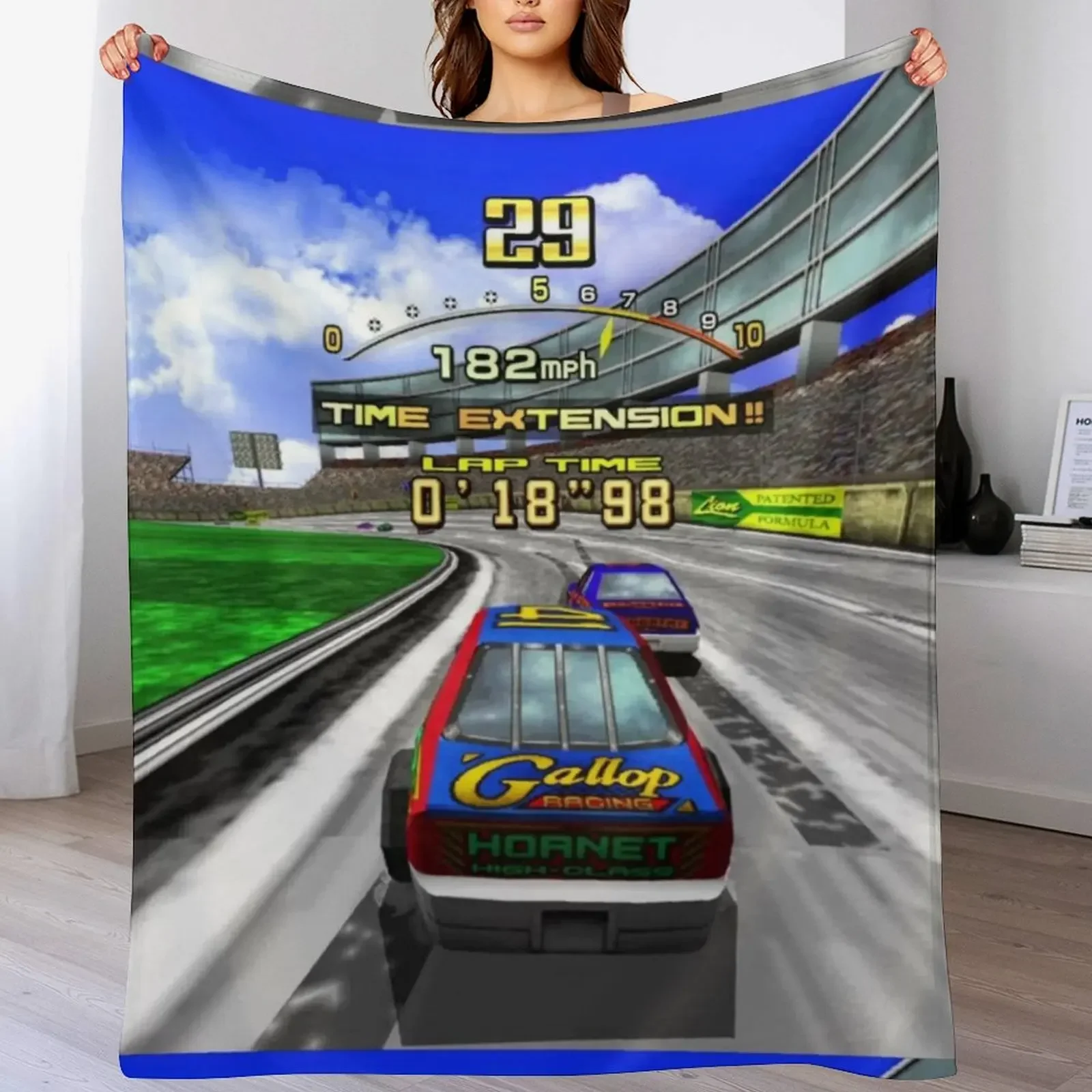 

Daytona USA Let's Go Away Throw Blanket halloween Luxury Designer for winter Hairy Blankets