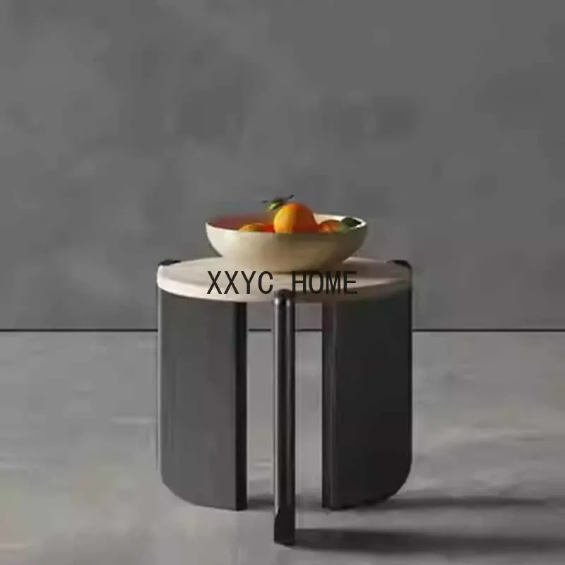 

Журнальные столики современного дизайна в скандинавском стиле, деревянный круглый минималистичный мраморный столик для гостиной Tavolino Da Salotto, мебель для дома