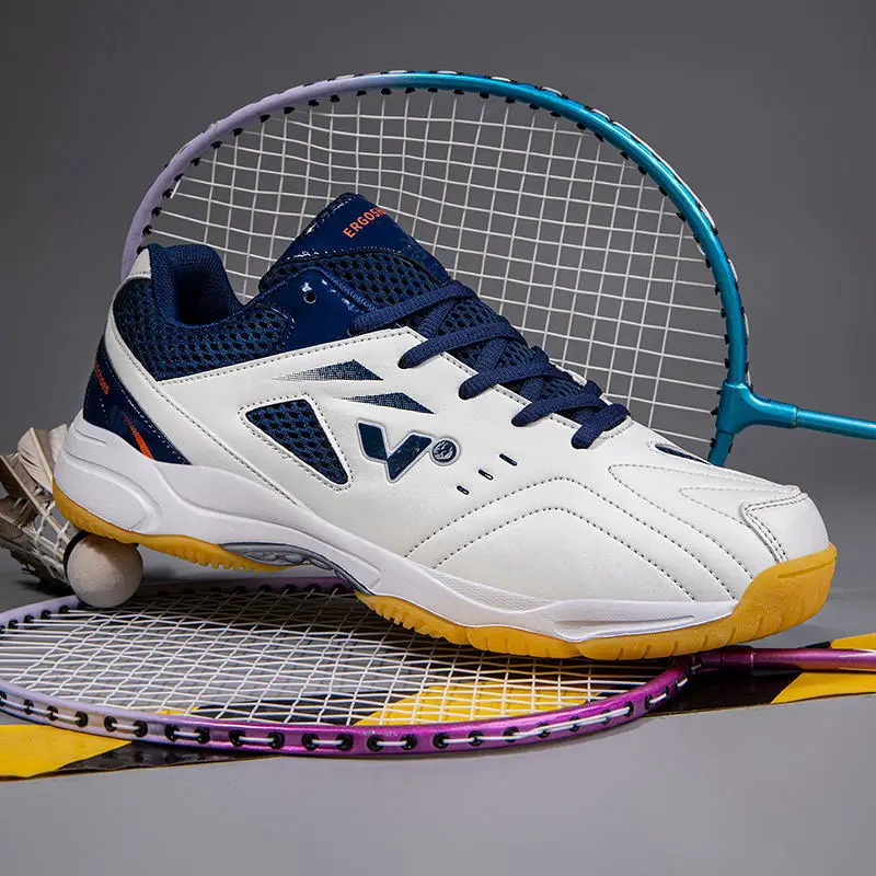 Novo ultra leve das mulheres dos homens sapatos de badminton tamanho 35-45 durável tênis de corrida respirável competição treinamento tênis de mesa