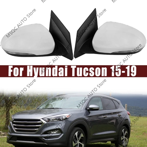 Para Hyundai Tucson 2015 2016 2017 2018 2019 montaje de espejo retrovisor lateral de puerta de coche espejos exteriores