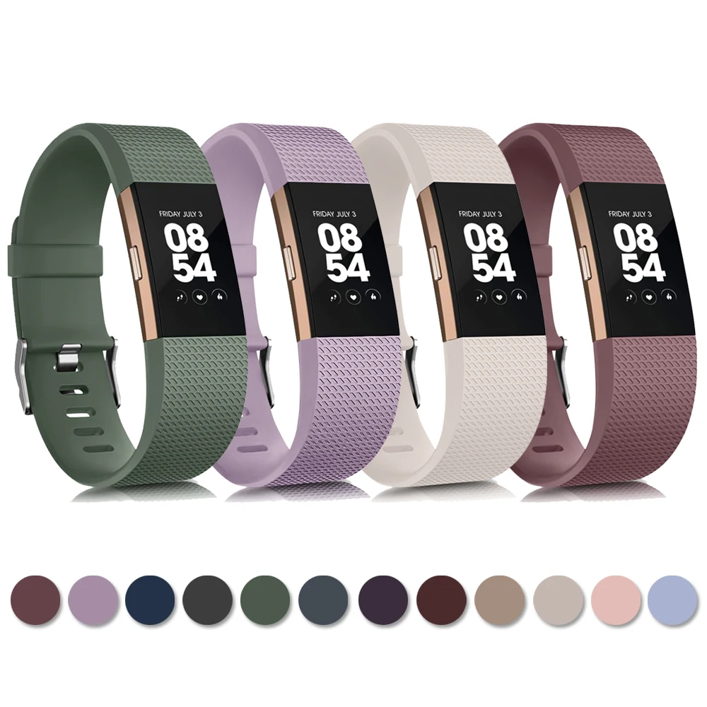 Soft TPU Strap For Fitbit Charge 2 Band Smart Watch Strap Bracelet For Fitbit Charge 2 Watchband Wristband Replacement