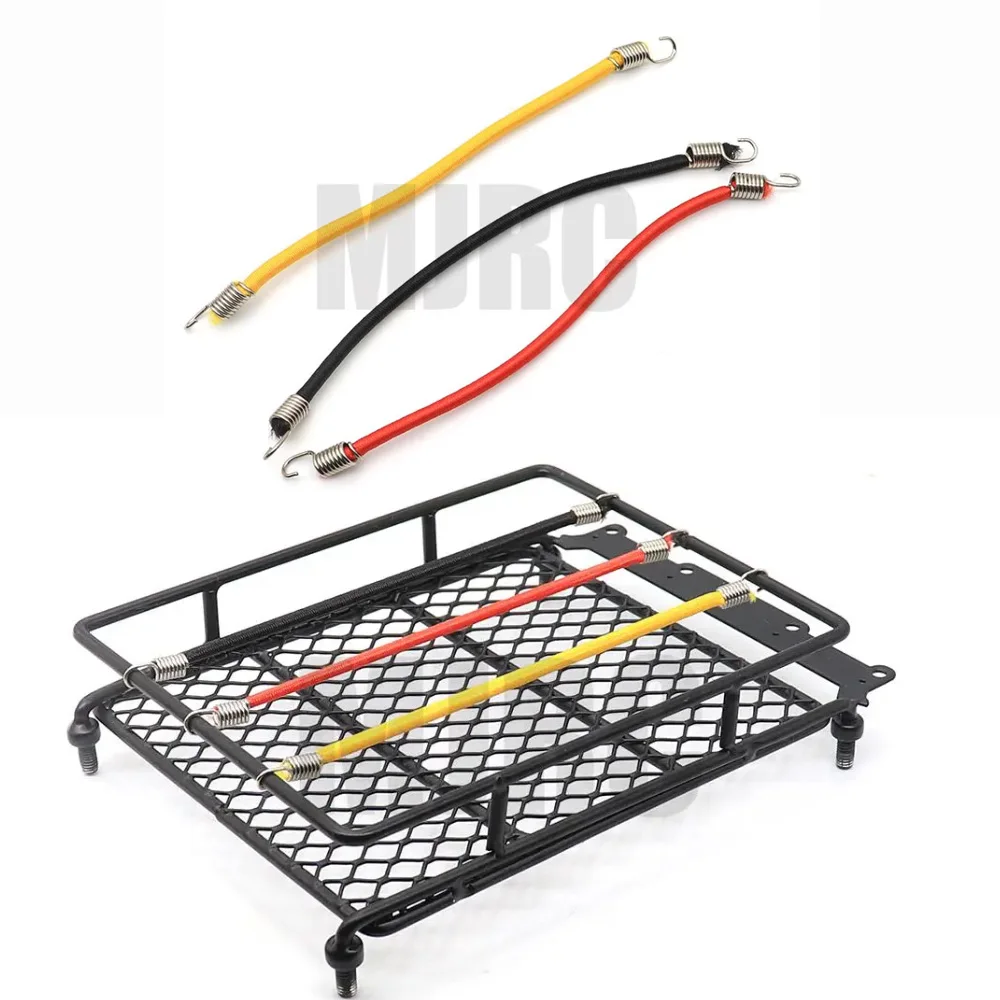 

5pcs 1:10 RC Rock Crawler Car Elastic Roof Rack Rope/ Luggage Cord for Axial SCX10 II 90046 Tamiya CC01 D90 D110 TRX-4