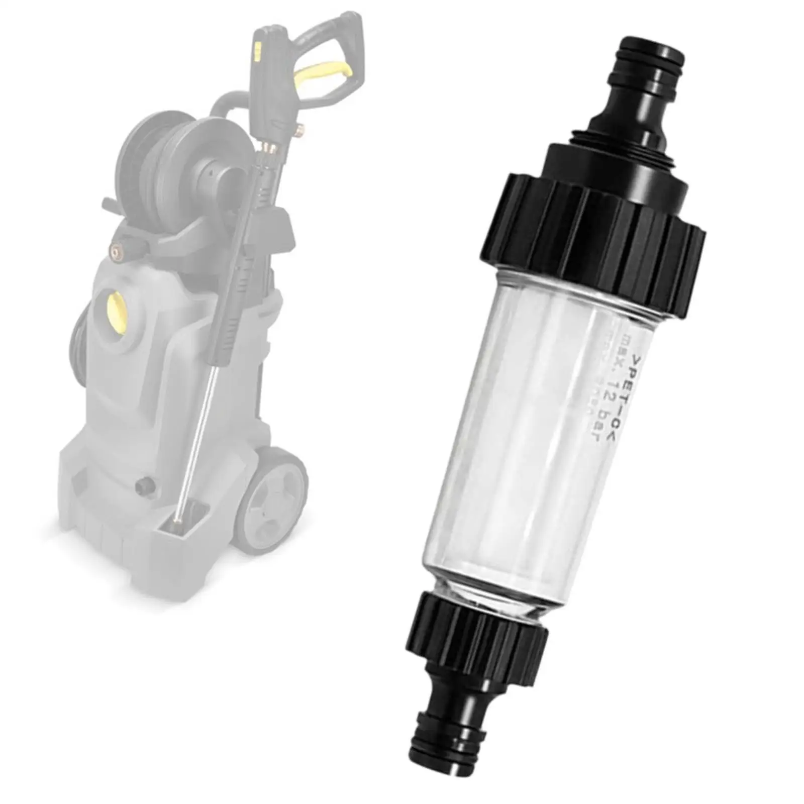 Universal Garden Hose Inlet Filter Water Powered High Pressure Washer Sprayer Accessory for Outdoor Washing Machine Replacement