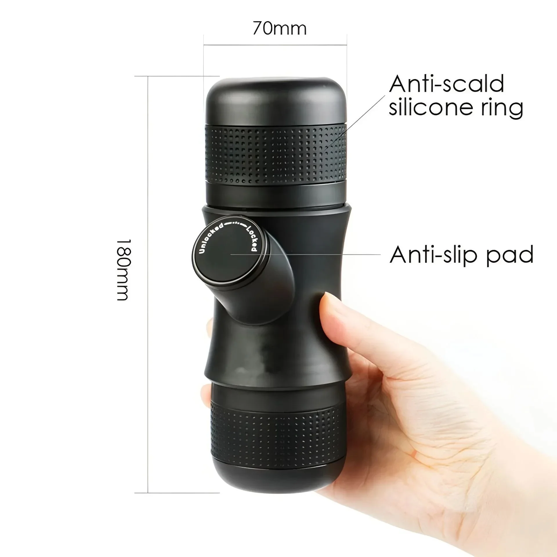 Portable Mini Hand Pressure For Office/home Travel Outdoor Porfessional Coffee Machine Light Coffee Espresso Machine