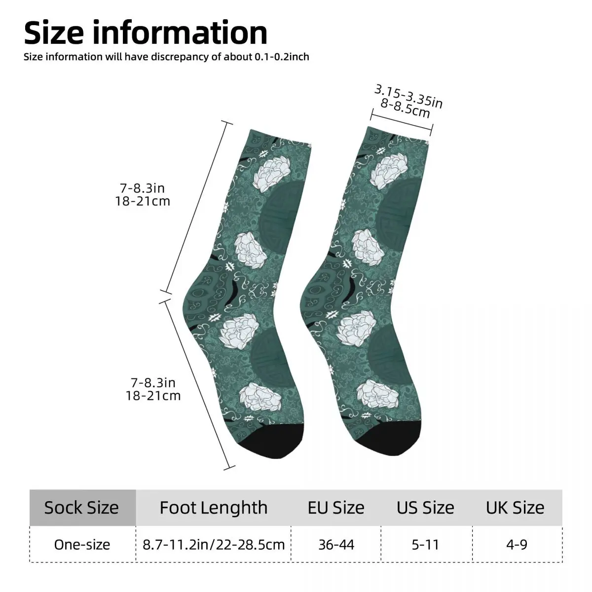 Teal Lotus Fanfare China Tapestry Men Women Socks Cycling Novelty Spring Summer Autumn Winter Stockings Gift