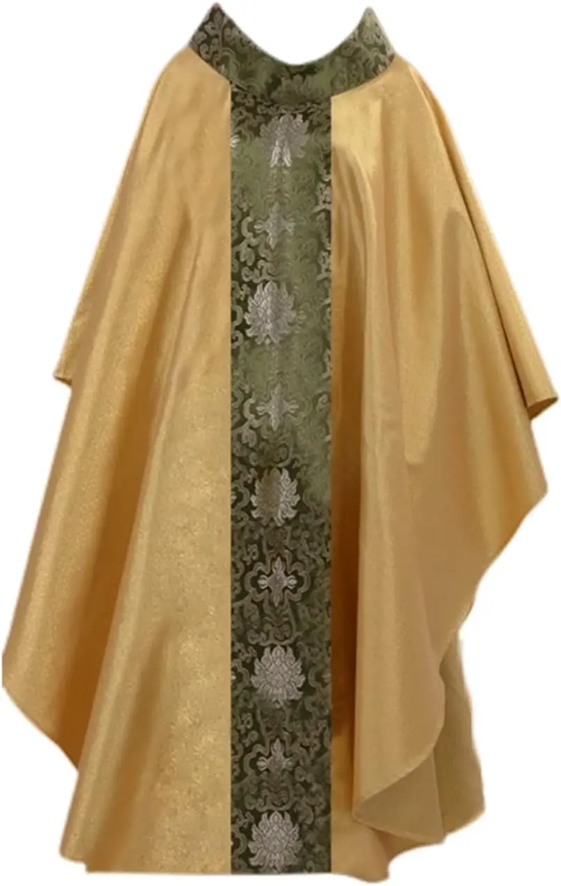 BLESSUME Concuramentos florais jacquard casacos de sacerdote católico