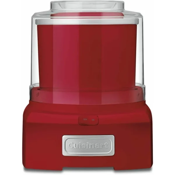 

Cuisinart ICE-21RP1 1.5-Quart Frozen Yogurt, Ice Cream and Sorbet Maker, Double Insulated Freezer Bowl elminates the need