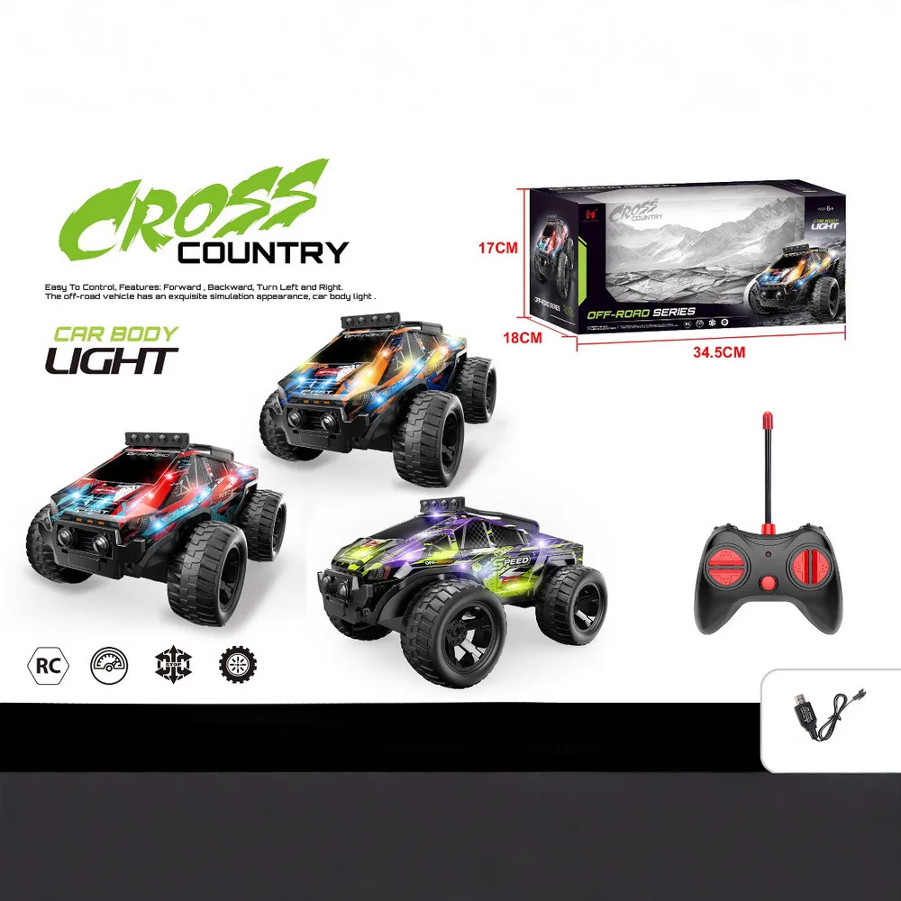 

Детский электрический автомобиль с дистанционным управлением 4WD, внедорожный гоночный автомобиль из ПВХ со светодиодной подсветкой, игрушечный беспроводной радиоуправляемый автомобиль для мальчиков и девочек
