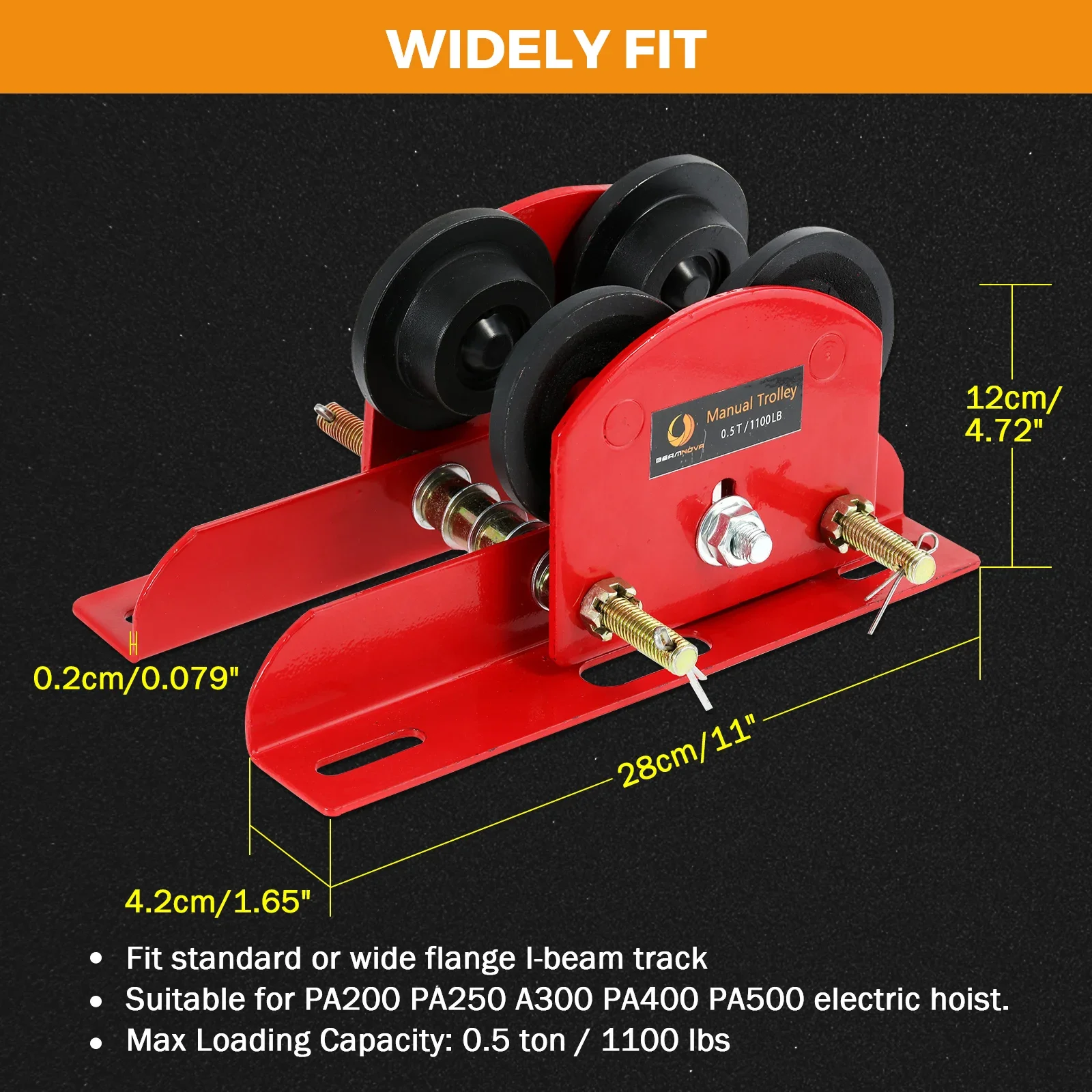 For PA200 PA250 A300 PA400 PA500 Manual Winch Hoist Crane Overhead Garage Winch Portable Lifter Handling Tools