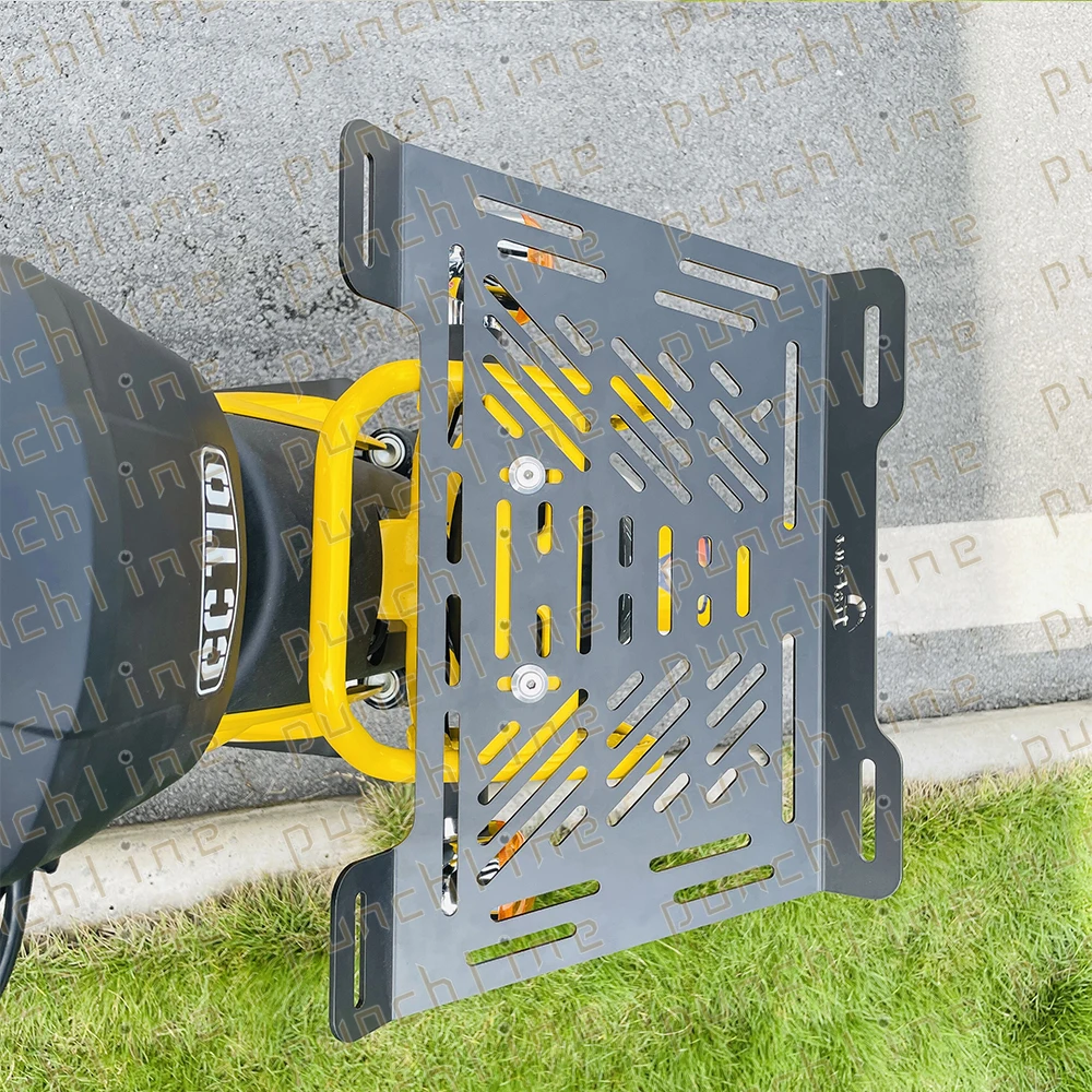 For Motorcycle Rear Luggage Support Shelf Case Holder Trunk Frame Plate Bracket Universal For Mounting in luggage Tail Racks