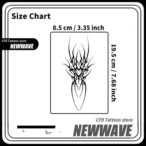 Tillfälliga Tatueringar Fake Tattoo Mörka Taggar Örtjuice Tatueringsklistermärken Arm Mage Vattentät Sexiga Heta Tjejer Goth Cool Stuff Konst 10 best sales örttatuering - №5