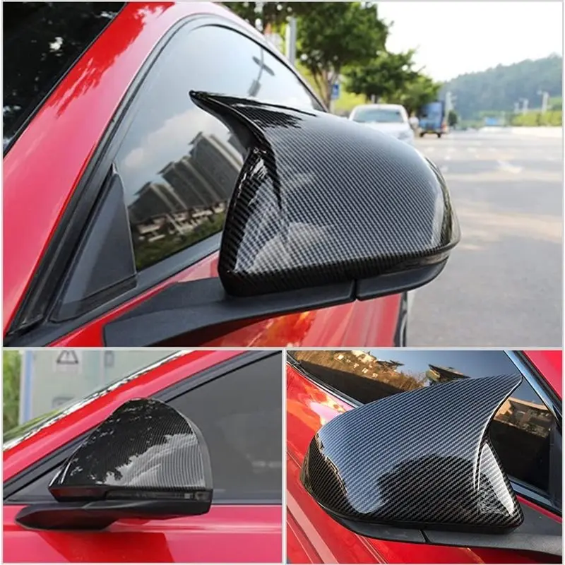 ac29-LED Turn Signal Rearview Mirror Caps Dry Carbon Fiber Side Mirror Cover Trim For Ford Mustang 2015-2024 view 6