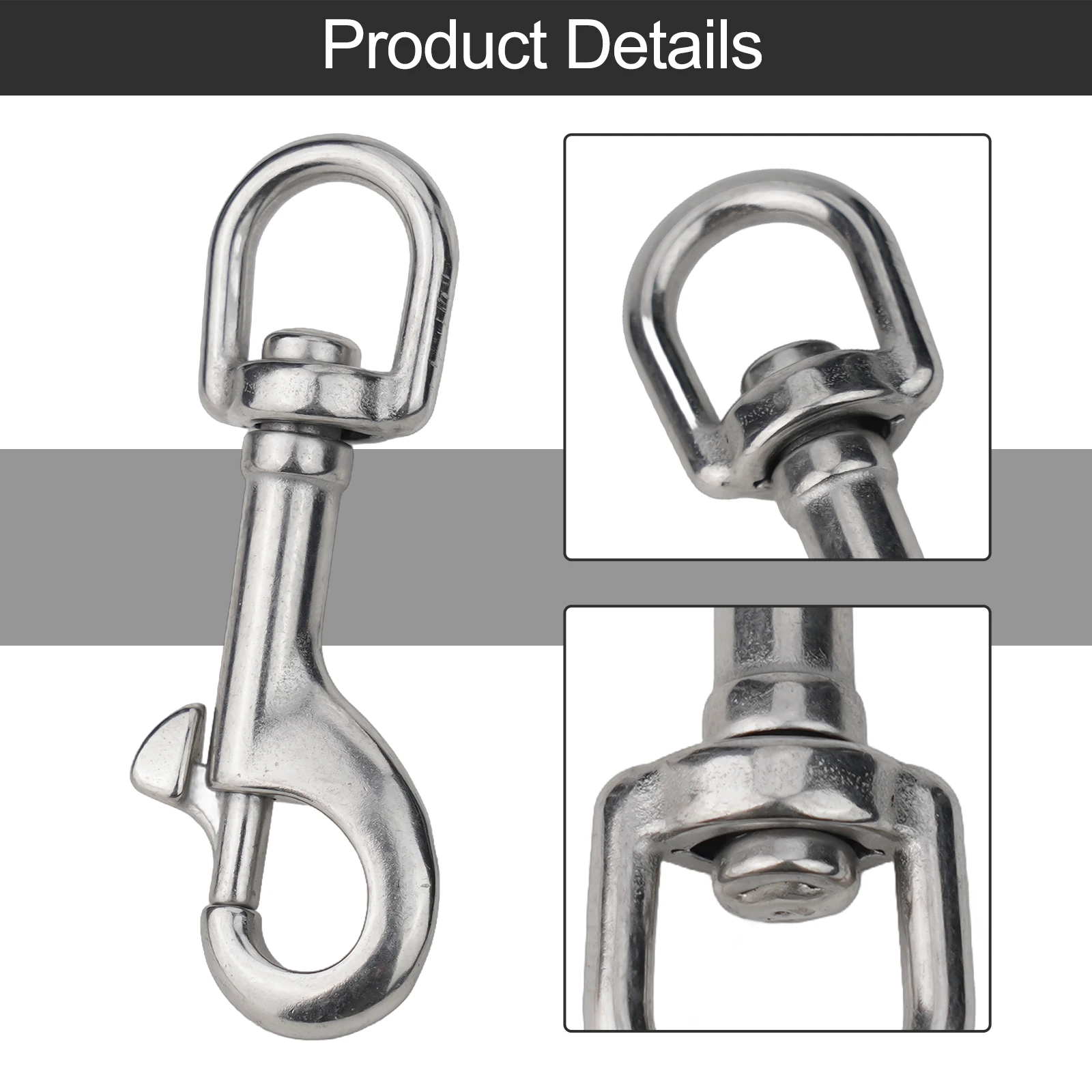 Diving Hook Stainless Steel Hook 22g-99g 316 Stainless Steel Rotated 360 Degrees Silver Camping Tent High Quality