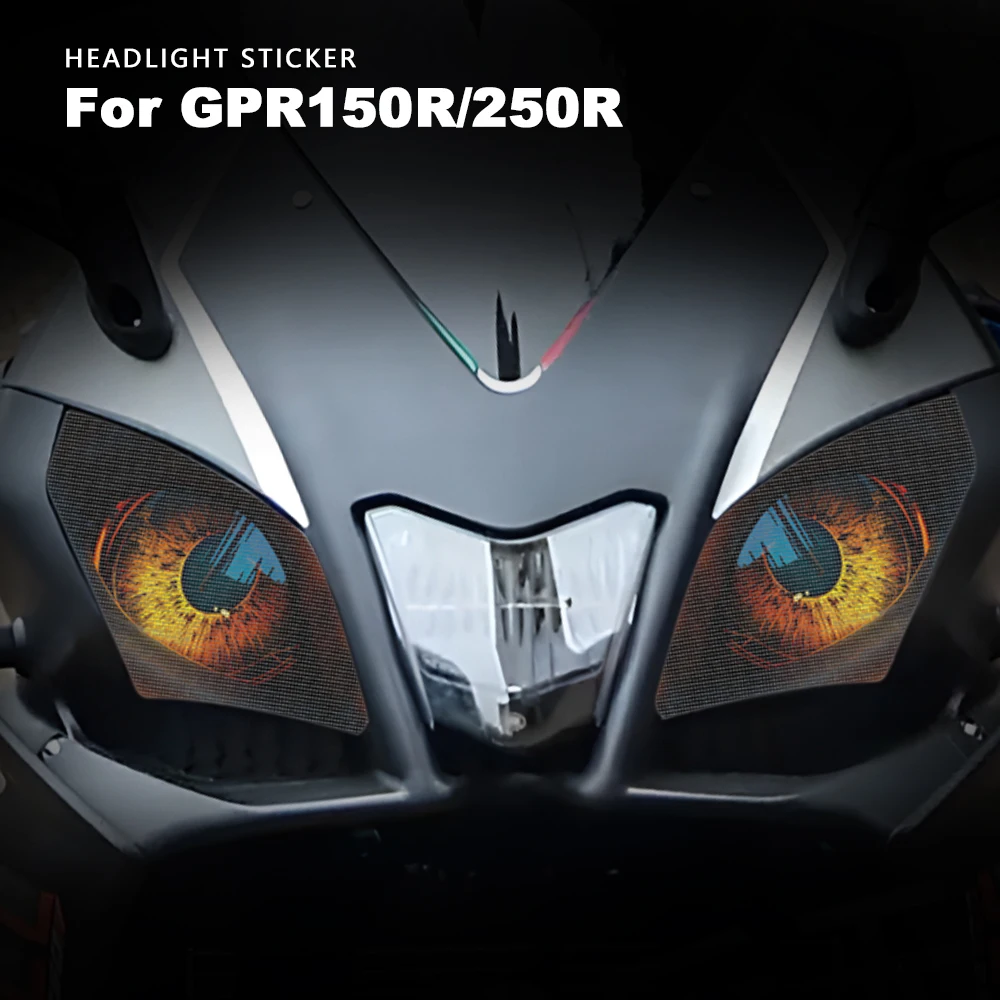 Headlight Sticker Waterproof Motorcycle Decals for Aprilia GPR150R GPR250R Accessories Head Light Motorbike Stickers