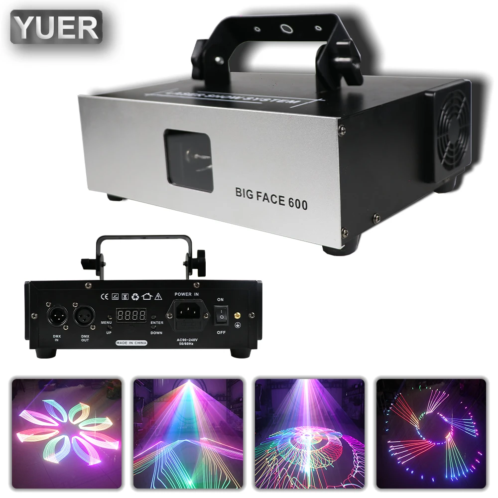 rgb iluminacao profissional de palco projetor laser scanner light show dj disco bar clube festa casamento 600mw 1w dmx512 01