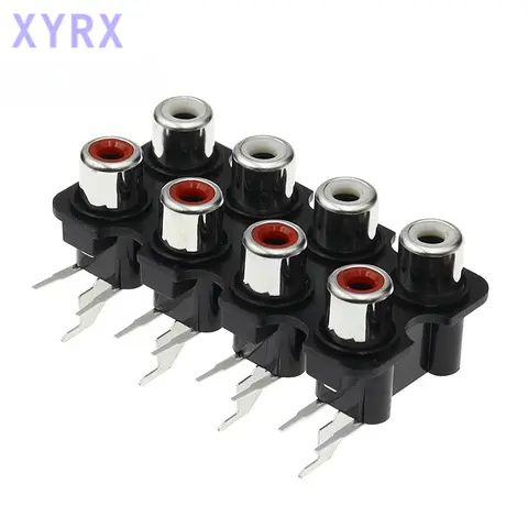 5PCS 2/4/6/8 홀 RCA 여성 스테레오 오디오 잭 AV 오디오 입력 소켓 커넥터 로터스 행 증폭기 인터페이스 신호 연결 5PCS 2/4/6/8 홀 RCA 여성 스테레오 오디오 잭 AV 오디오 입력 소켓 커넥터 로터스 행 증폭기 인터페이스 신호 연결