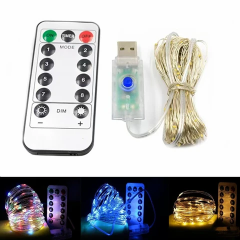 Remote USB Fairy String Lights