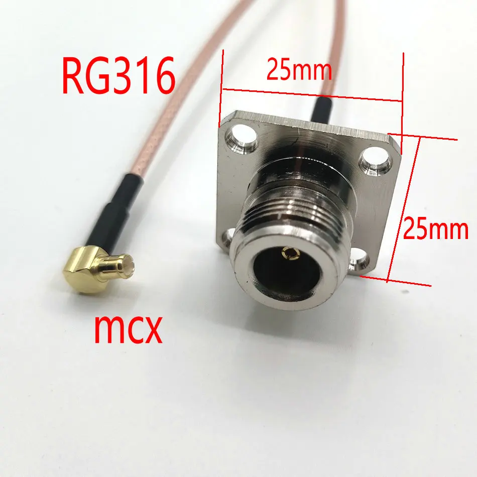 RG316 ACBLE Adapters MCX Male (Angle) N Type Female: סקירה ובדיקה מפורטת