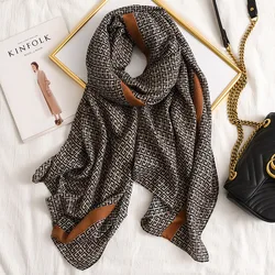 Fashion design 2024 women cotton long Scarf high quality Ladies Winter Warm Soft Shawls Wraps Unisex Scarves