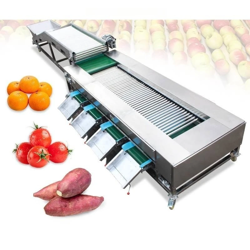 Onion Sweet Potato Tomato Commercial Vegetable Leaf Fruit Size Grader Sorting Grading