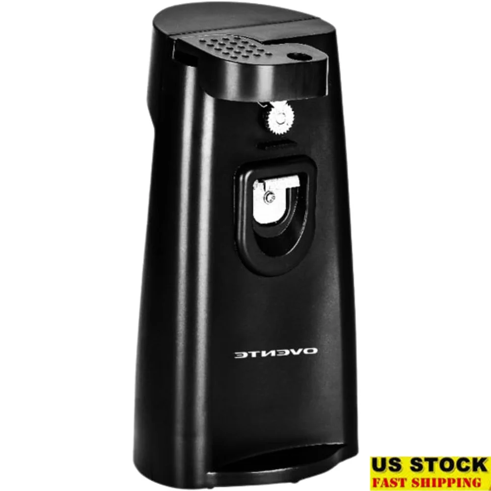 

3-in-1 Electric Can Opener Bottle Opener Knife Sharpener Automatic Stainless Steel Blade One-Touch Easy Use Kitchen Tool