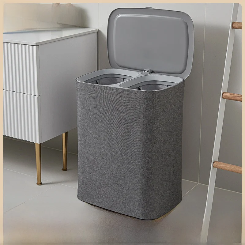 

Large Size Bathroom Dirty Clothes Basket Stacking Home Use Plastic Storage Basket for Children's Bedroom Closet Organization