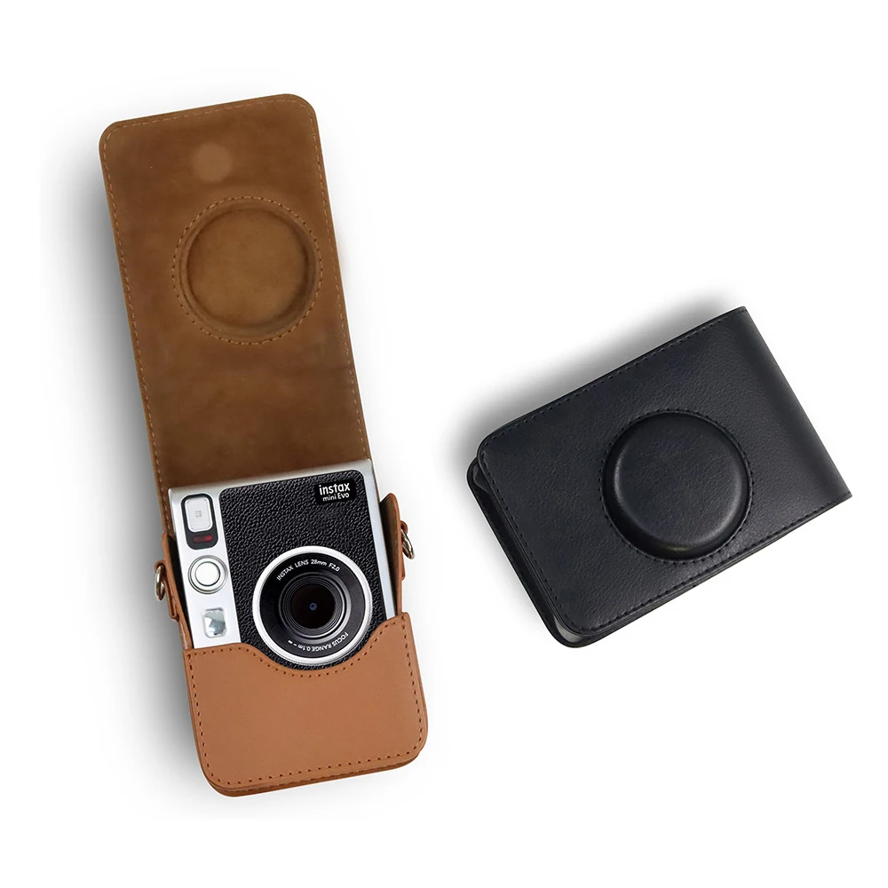 Funda Fujifilm Instax Mini EVO – Estuche de cuero protector con correa - imagen 2