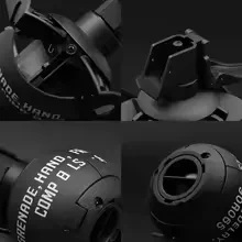 WYKM67 Granada de mano, juguete de humo de explosión, 1/3 Uds., modelo de granada de nailon, para disparar Paintball Airsoft.