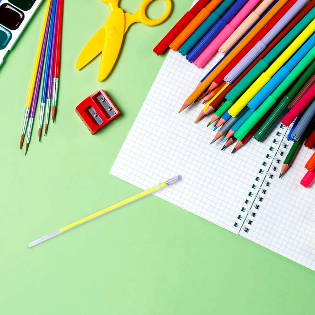 50 قطعة متعددة الألوان هلام عبوات أقلام تدفق الحبر السلس ألوان الفلورسنت نابضة بالحياة مثالية للملاحظات المجلات دراسة المدرسة القرطاسية