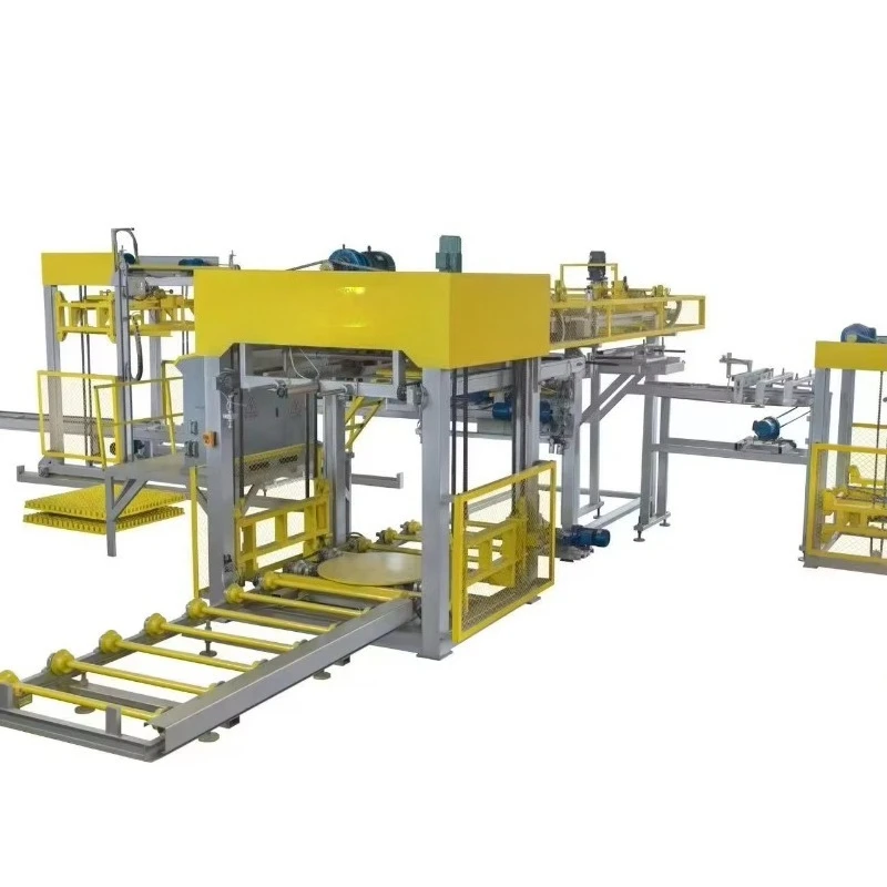 Brick Palletizer / Wrapping Machine / Baler/ PET Strip Block Cubing System Etc Auxiliary Equipment for Concrete Brick Factory