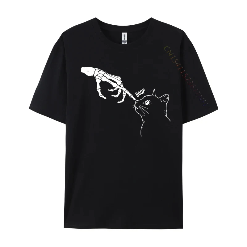 

Skeleton Hand Boop Funny Halloween 2024 Newest Men T Shirt Design Fitness Tight Top T-Shirts Premium Cotton Print T Shirt