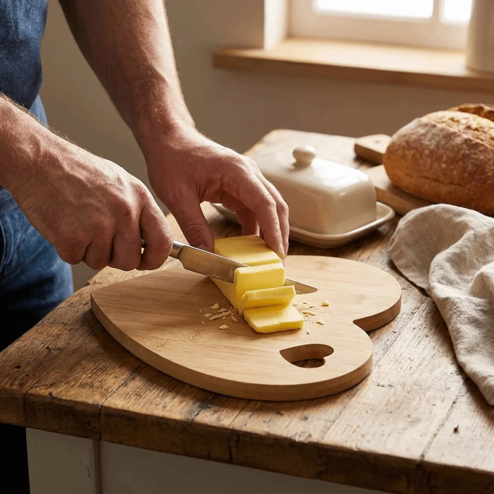 Kitchen Tool Solid Wood Heart-Shaped Cutting Board Hangable Natural Serving Boards Multi-purpose Bread Plate Birthdays