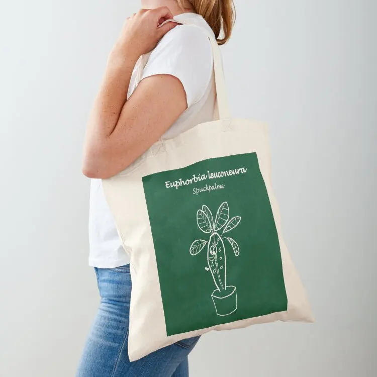 Bolso de mano Spit Palm - Euphorbia leuconeura, bolso de compras de lona para mujer, bolsos de compras estéticos