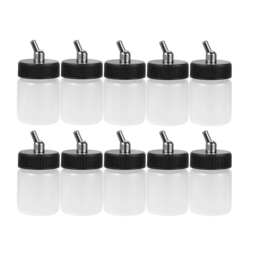 OPHIR 10x Dual Action Airbrush Paint Cup Plastic 22cc Airbrush Bottles Professional High Quality Paint Cup _AC020-10x