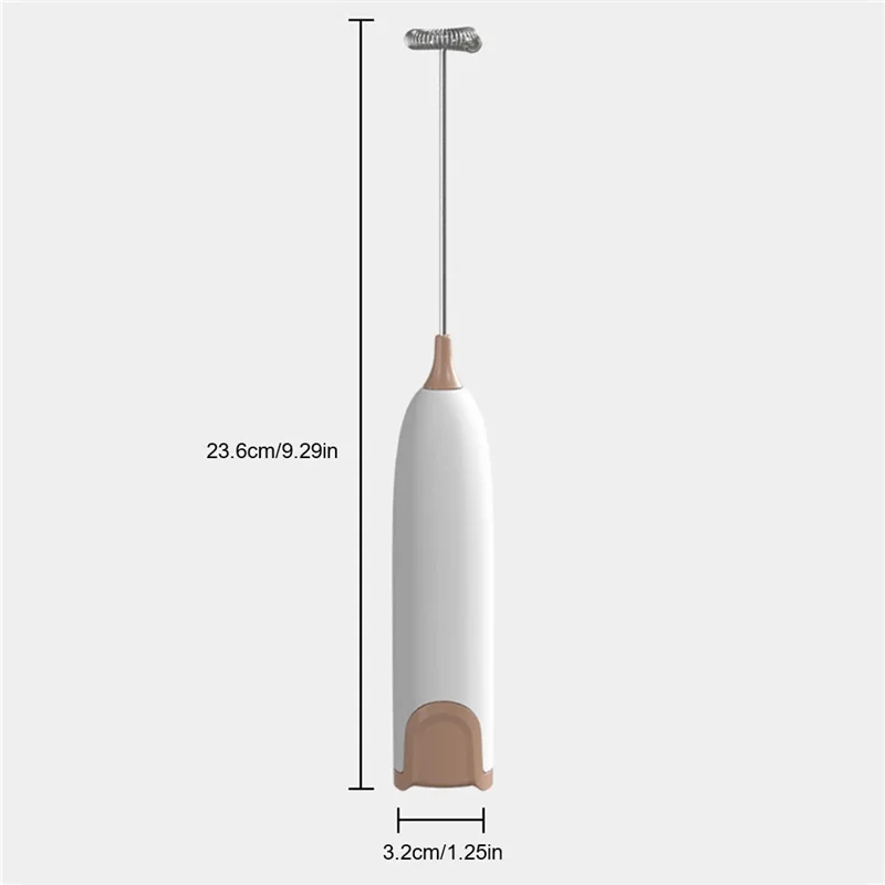 Montalatte elettrico cucina Foamer frusta Mixer agitatore caffè Cappuccino frusta miscela schiumosa frullino per le uova colore caffè