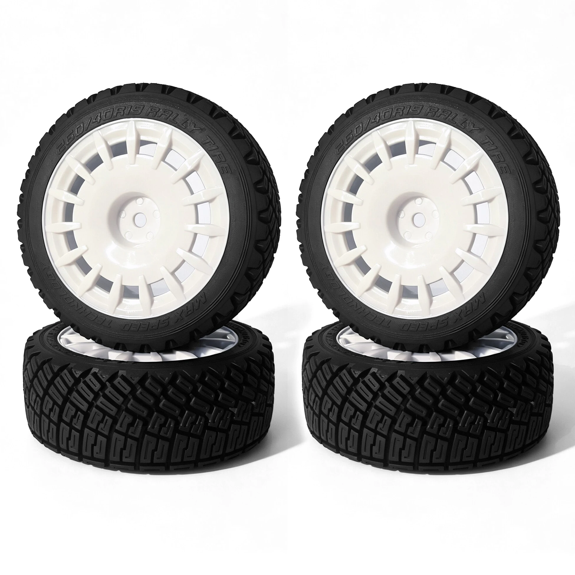 1/10 Racing Tires 72MM Rally Rubber Tyre for Tamiya TT01 TT02 XV01 XV02 PTG-2 TA06 HSP HPI Kyosho RC On Road Car Upgrade Parts