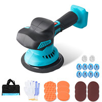 Podofo Cordless Car Polisher 6 ''Electric Auto Polishing Cleaning Metal Waxing Wood Sanding Rust Removal Tool For Makita Battery