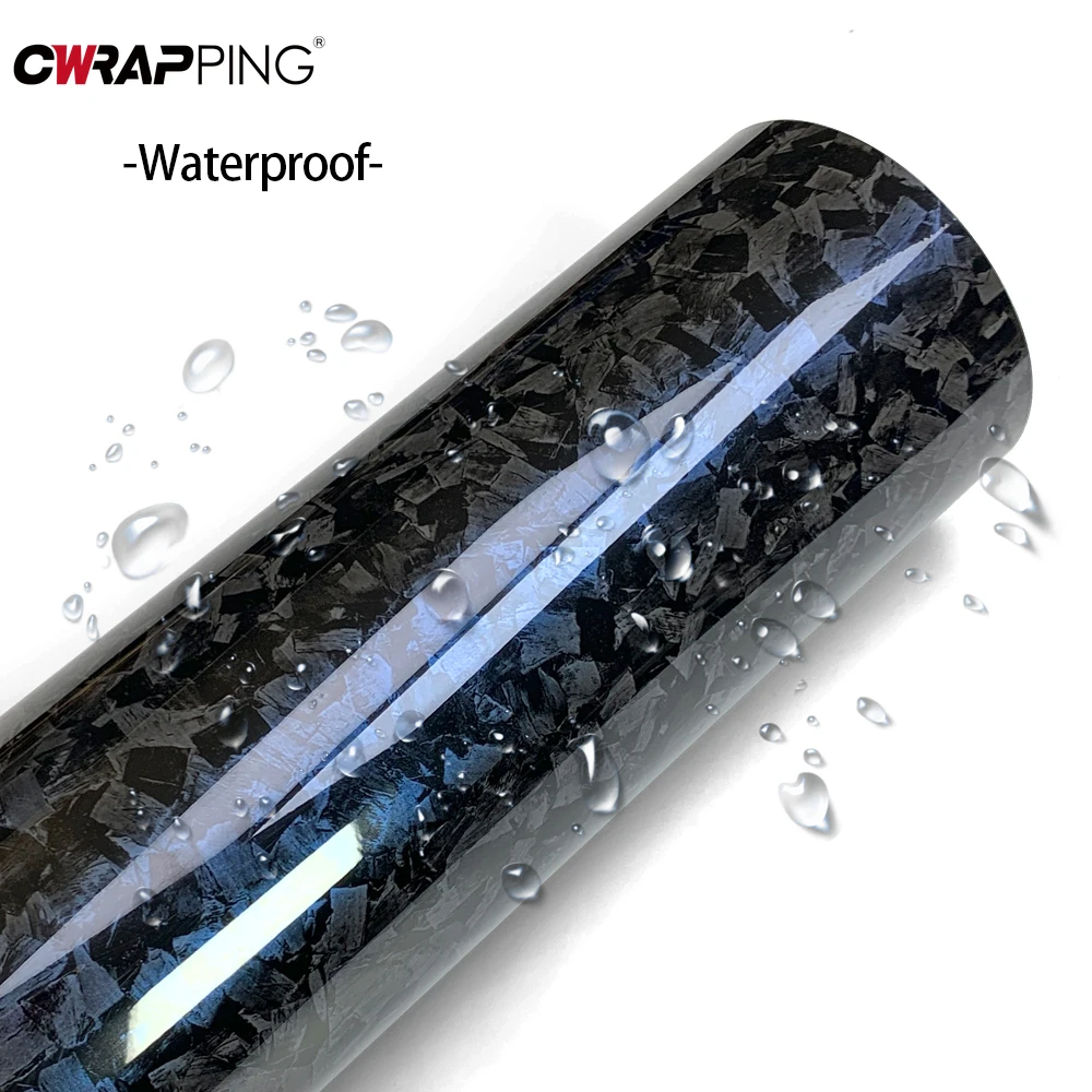 Carbon Fiber Vinyl Film Car Glossy Camouflage Auto Rearview Mirror Tuning Stickers for Laptop Scooter Motorcycle Car Accessories