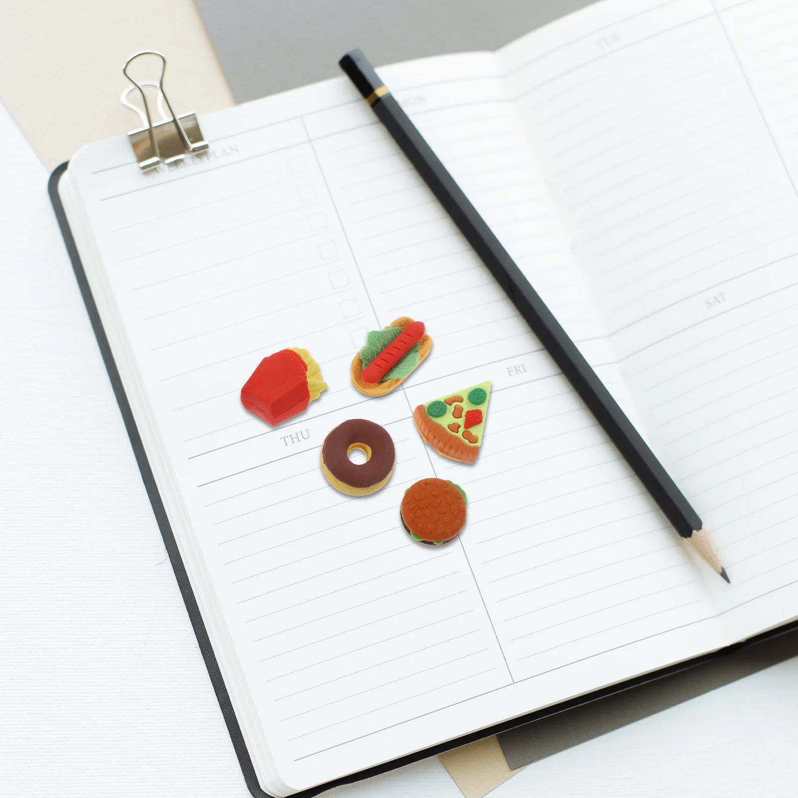 

50Pcs Tiny Food Shaped Erasers for Children Vibrant Colors Detailed Designs Party Favors Classroom Rewards Pencil Topper Erasers