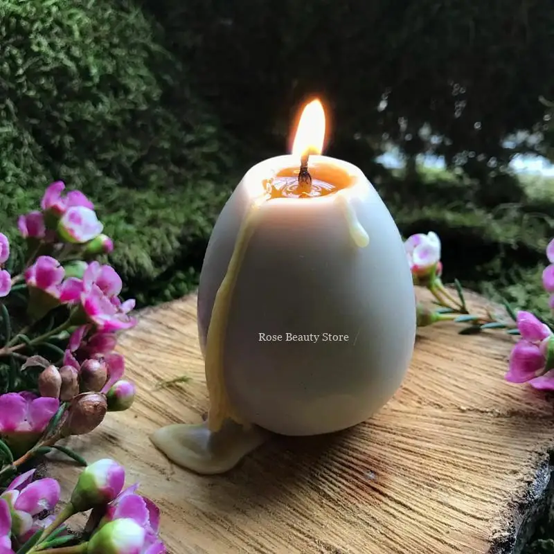 3D Egg Candle Silicone Mold Diy Homemade Scented Candle Resin Mould Chocolate Fondant Cake Mold Form Soap Making Supplies