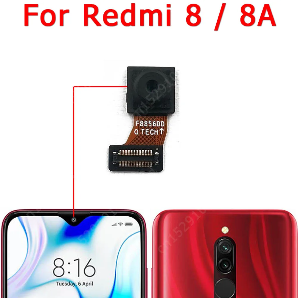 Frontal Selfie Camera For Xiaomi Redmi 7 7A 8 8A 9 9A 9C 9T 5 Plus 5A 6 6A Front Camera Module Small Facing View Parts