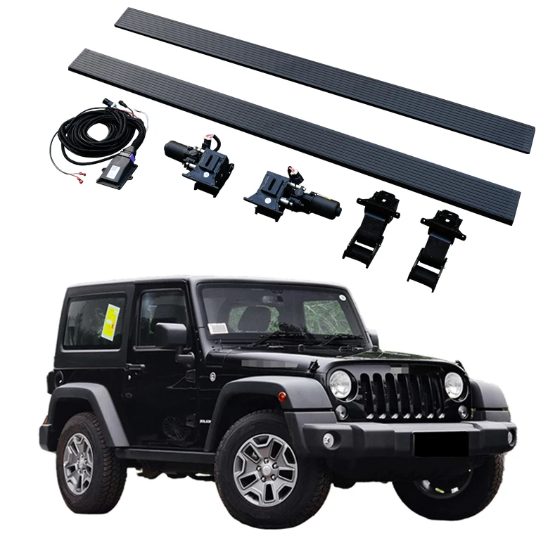 Automatic Electric Power Side Step Running Board For Jeep Wrangler JK 2 door For Sahara Rubicon 2011-2017