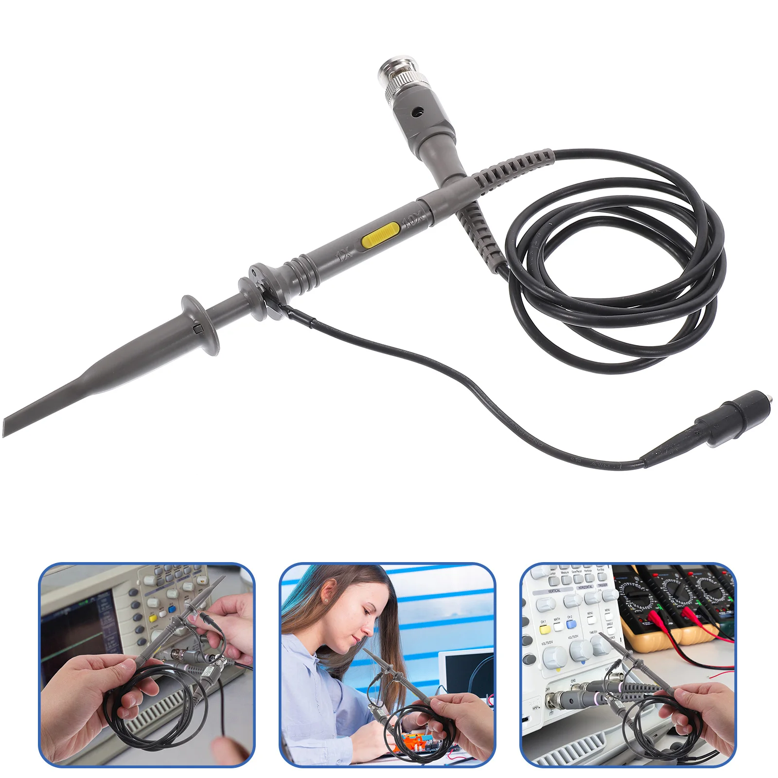 

Oscilloscope Clip Probe 100 MHz Oscilloscope Probe Oscilloscope Probe kit 10X probe clip probe for Oscilloscope