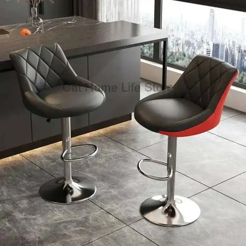 

Chairs Island Designer Apartment Creative Swivel Bar Adjustable Height Bar Stools Sturdy Garden Sillas De Bar Home Decoration