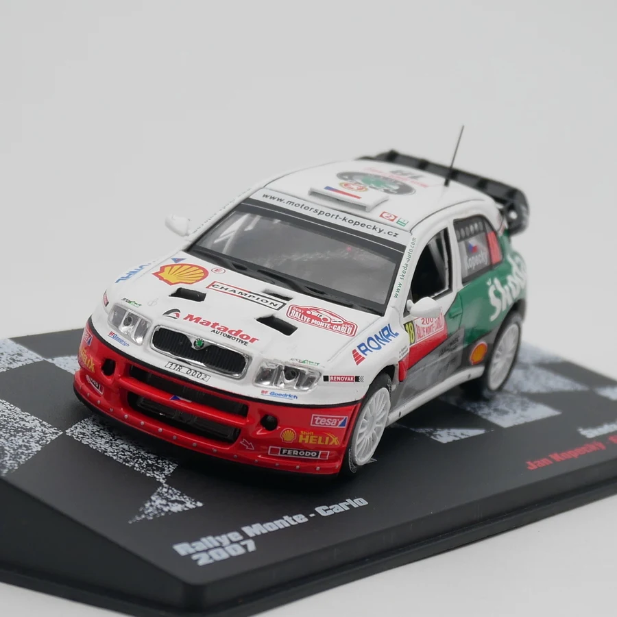 Ixo 1:43 Skoda Fabia WRC 2007 Jan Kopecky Diecast Car Model Metal Toy Car