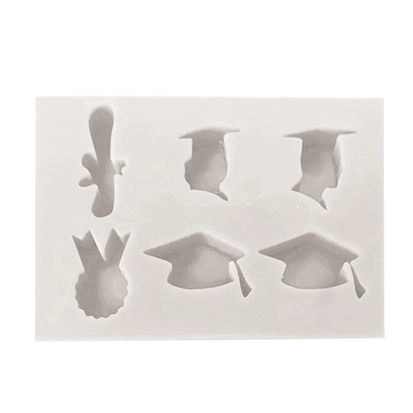 

Graduation Cap Fondant Silicone Non-Stick And Flexible For Making Hot Chocolate Bomb
