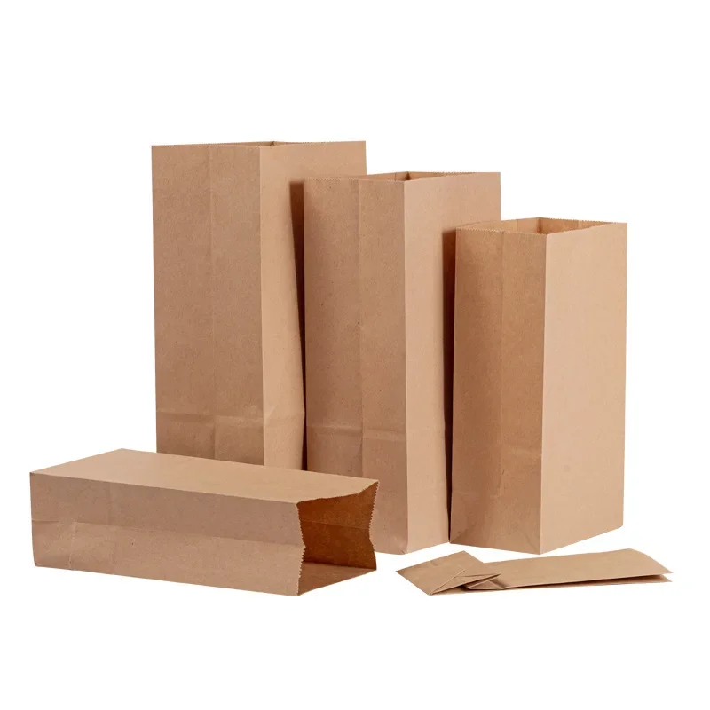 20PCS Food-grade Kraft Paper Bags for Storing and Baking, Moisture-proof Fruit and Vegetable Storage Bags